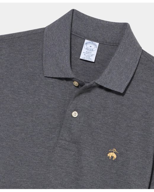 Brooks Brothers Gray Golden Fleece Supima Cotton Polo for men