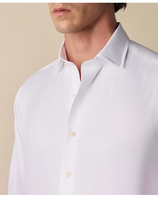 Brooks Brothers White Thomas Mason Regular Fit Shirt With English Spread Collar for men