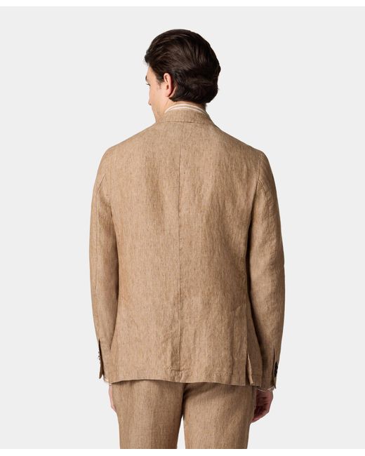 Blazer De Lino De Un Solo Botón Brooks Brothers de hombre de color Natural