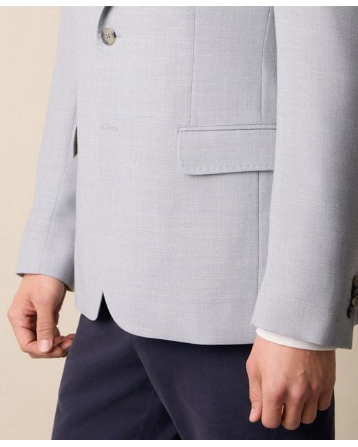 Brooks Brothers Blue Basket Weave Blazer for men