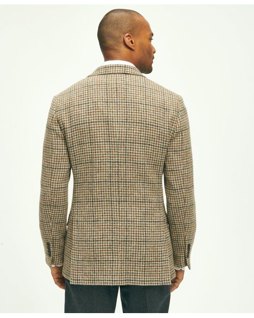 Brooks Brothers Natural Classic Fit Wool Tweed Checked 1818 Sport Coat for men