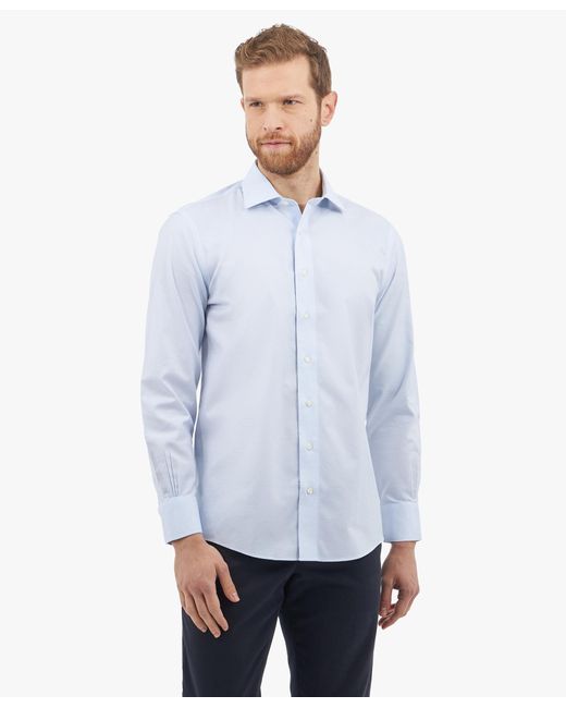 Pastel Blue Slim Fit Non-iron Stretch Cotton Shirt With English Spread Collar Brooks Brothers de hombre