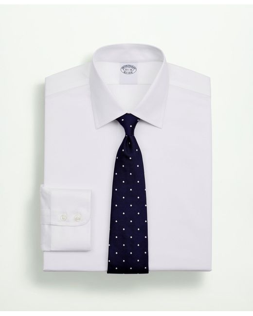 Brooks Brothers Stretch Supima Cotton Non-iron Twill Ainsley Collar ...