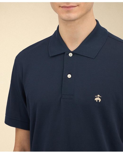 Brooks Brothers Blue Golden Fleece Supima Cotton Polo for men
