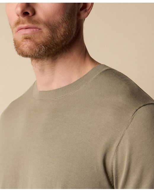 Brooks Brothers Green Makò Cotton T-Shirt for men