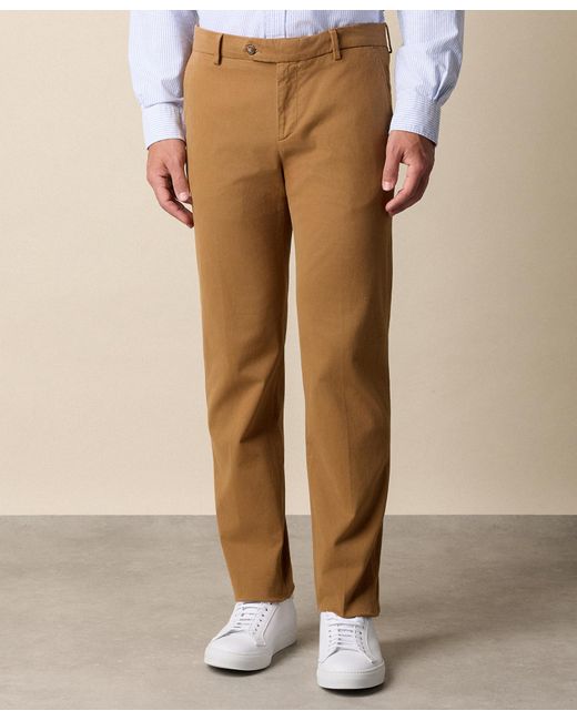 Brooks Brothers Natural Regular Fit Soft Twill Kirman Chino for men