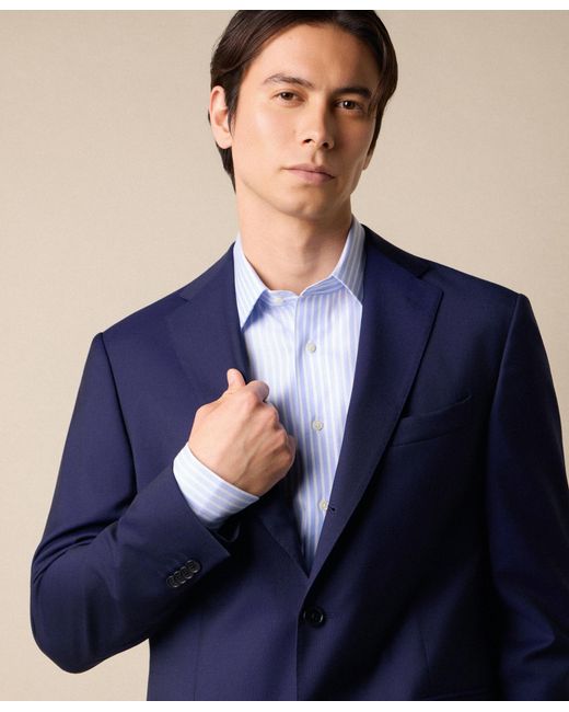 Brooks Brothers Blue Virgin Wool Blazer for men