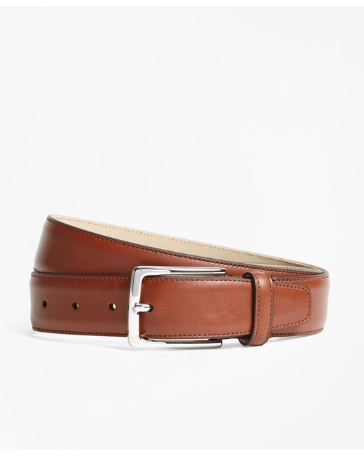 Brooks Brothers 1818 Leather Belt in Cognac (Brown) for Men | Lyst