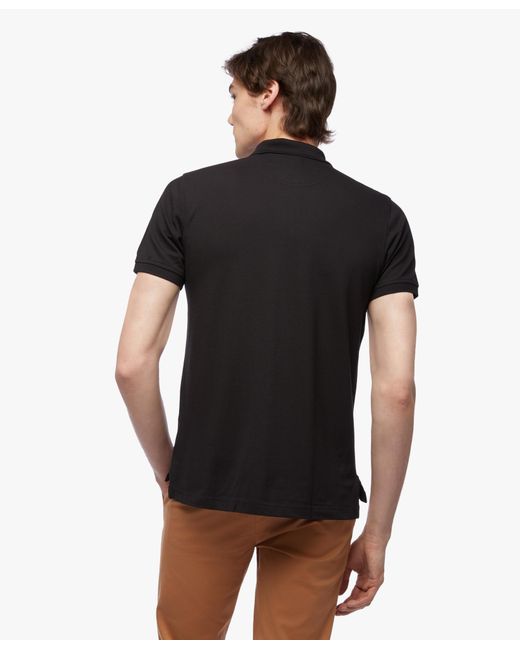 Brooks Brothers Golden Fleece Slim Fit Stretch Supima Polo Shirt in Black für Herren