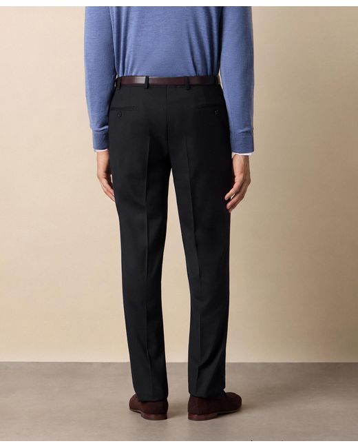 Brooks Brothers Black Travel Twill Trousers for men