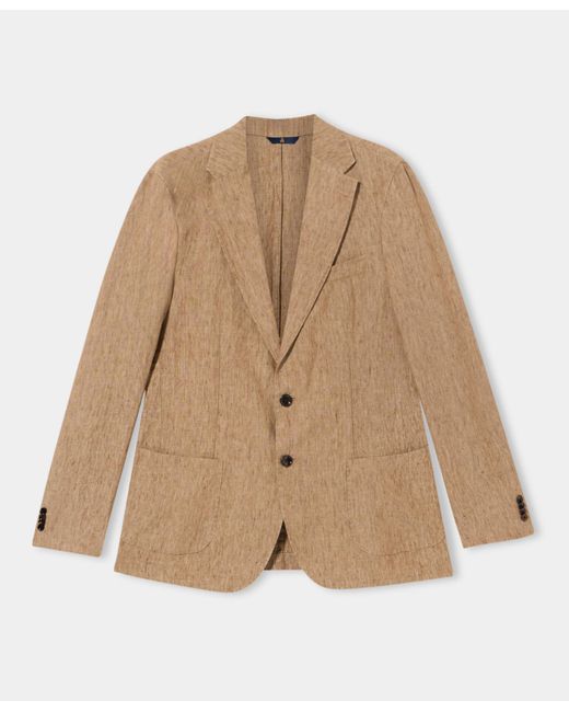 Brooks Brothers Natural Linen Single-Breasted Blazer for men