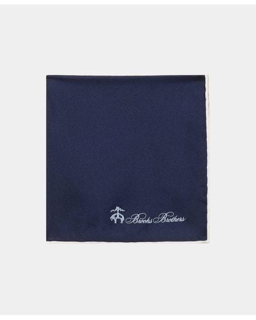 Pochette En Soie Brooks Brothers pour homme en coloris Blue