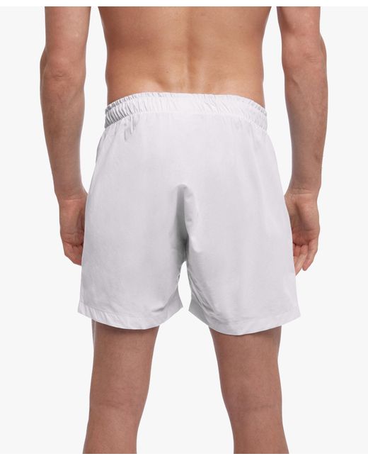 Cotton Boxer Shorts Brooks Brothers de hombre de color White