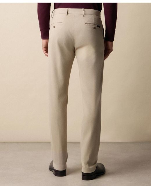 Brooks Brothers Natural Regular Fit Microtwill Stretch Cotton Chino for men
