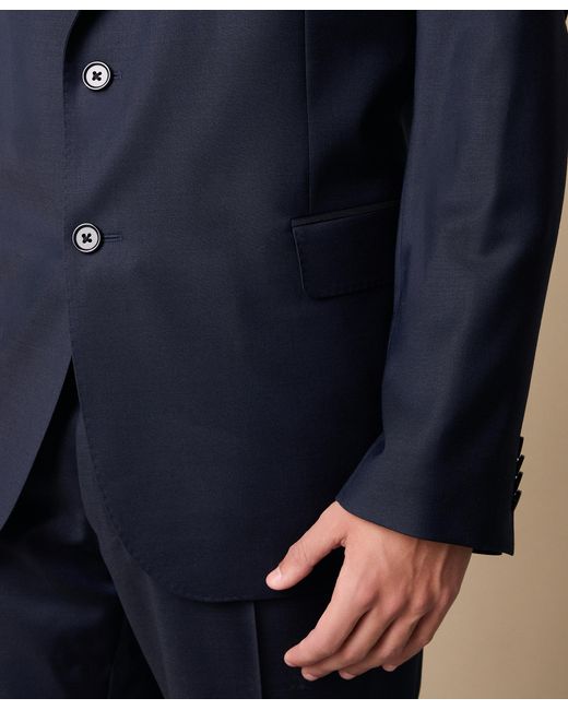 Brooks Brothers Blue Virgin Wool Blend Comfort Blazer for men