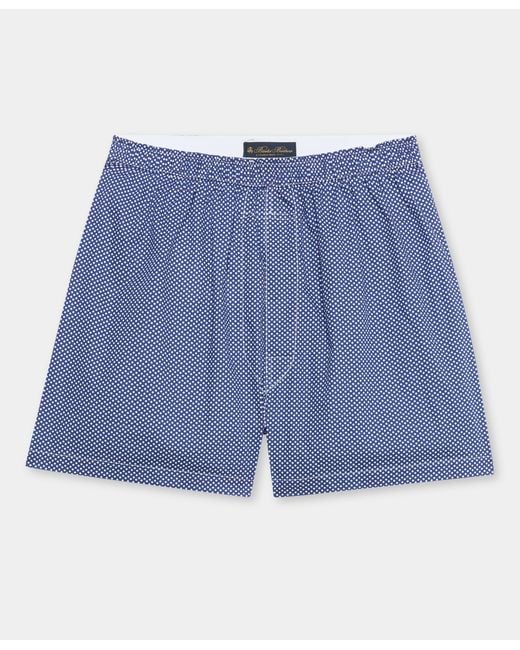 Brooks Brothers Blue Polka Dot Cotton Boxer for men