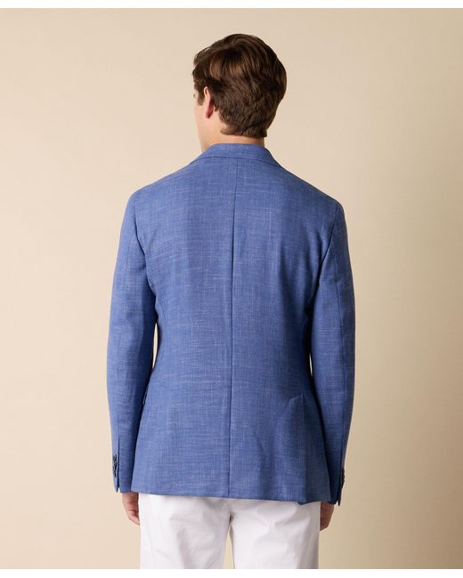 Brooks Brothers Blue Basket Weave Blazer for men