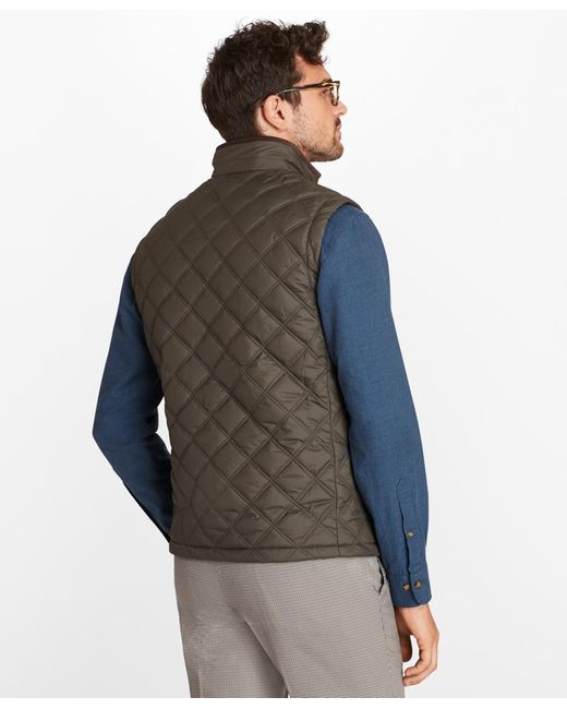 Brooks Brothers Quilted Vest in Grey (Gray) for Men - Save 50% - Lyst