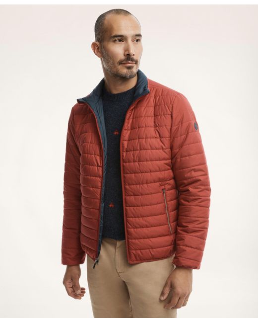 Brooks Brothers Reversible Down Puffer Jacket in Red for Men Lyst