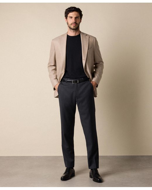 Brooks Brothers Black Cotton Crewneck for men