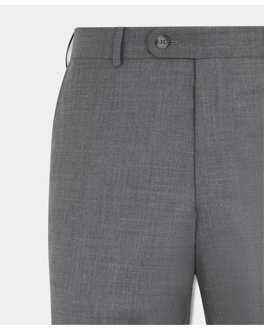 Brooks Brothers Gray Travel Twill Trousers for men