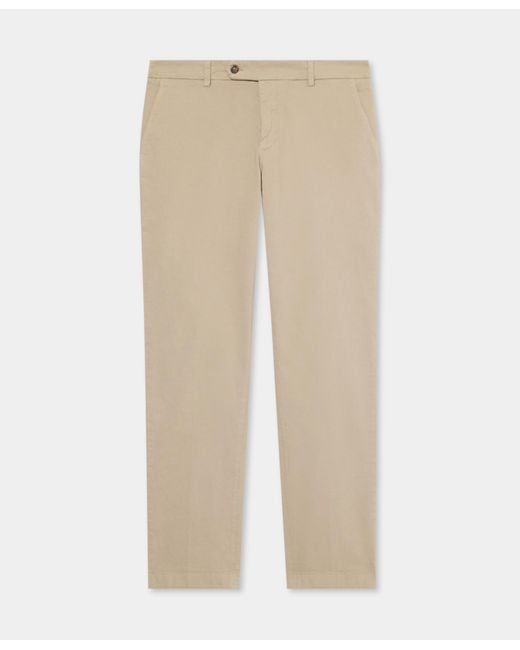 Brooks Brothers Natural Regular Fit Microtwill Stretch Cotton Chino for men