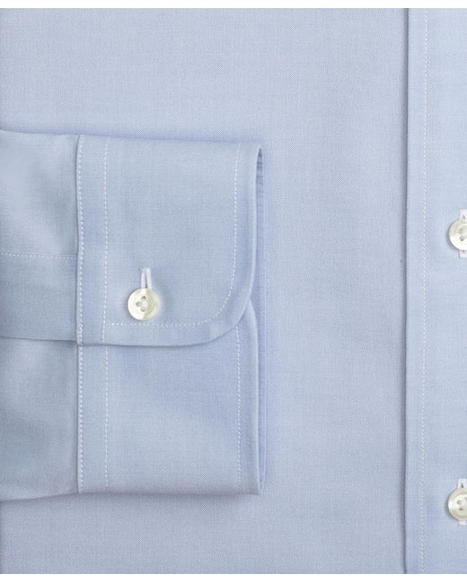 Camisa De Vestir Azul Claro De Corte Clásico Non-iron En Algodón Supima Elástico Con Cuello Ainsley Brooks Brothers de hombre de color Blue