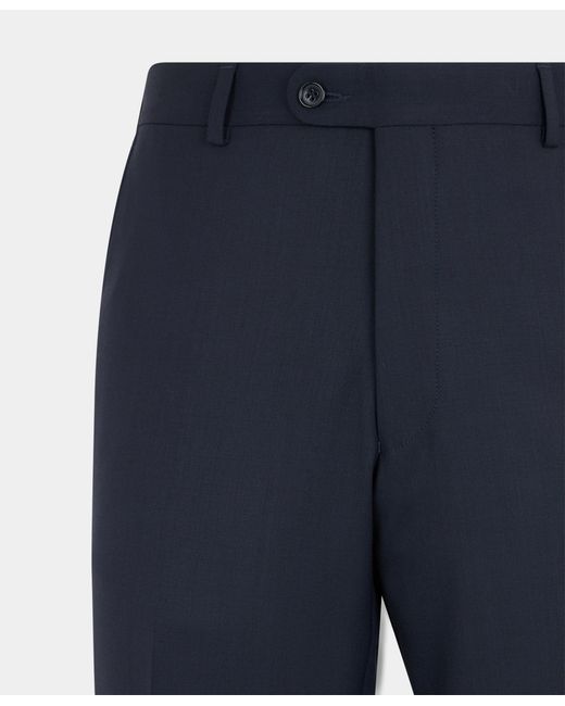 Brooks Brothers Blue Travel Twill Trousers for men