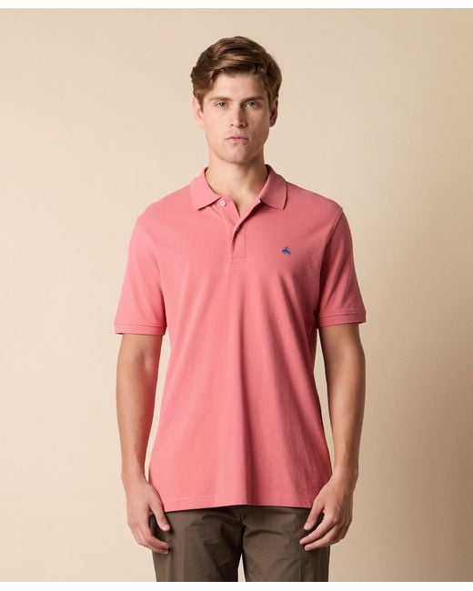 Brooks Brothers Pink Cotton Piqué Polo for men