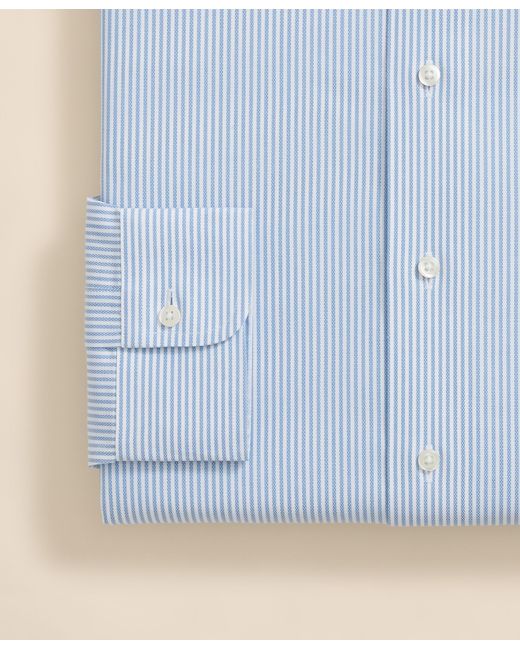 Brooks Brothers Slim Fit Bügelfreies Royal Oxford Hemd Mit Englischem Kragen in Blue für Herren