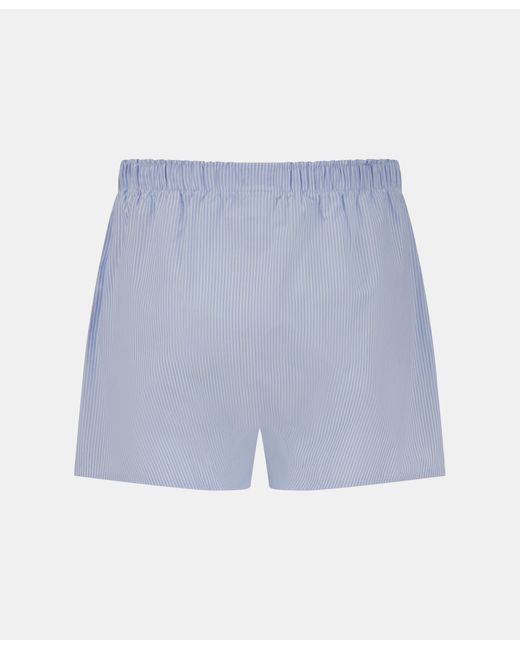 Brooks Brothers Blue Cotton Broadcloth Boxer for men