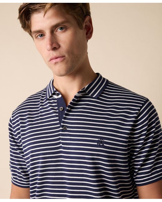Brooks Brothers Blue Cotton-Blend Polo Shirt for men