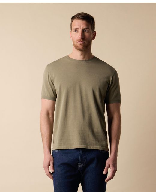 Brooks Brothers Green Makò Cotton T-Shirt for men