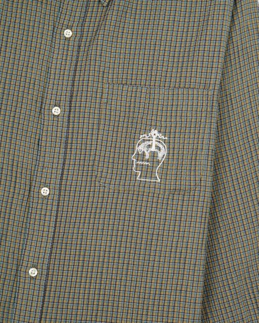 Brooks Brothers Green Brain Dead X California Check Oxford Button Up Shirt for men