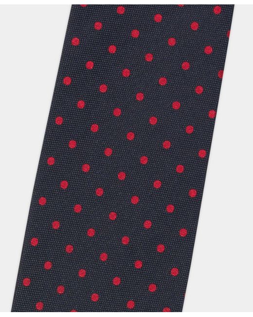 Cravate En Soie À Pois Brooks Brothers pour homme en coloris Blue