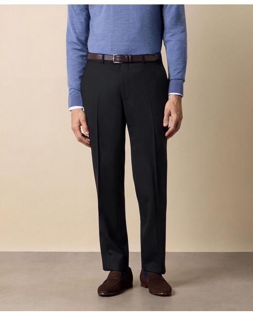 Brooks Brothers Black Travel Twill Trousers for men