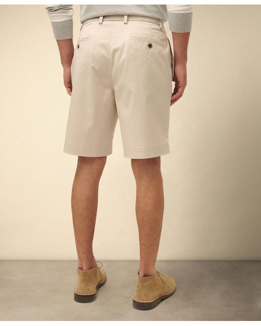 Brooks Brothers Natural Cbt Lw Adv Stretch Short Plain Front Sto for men