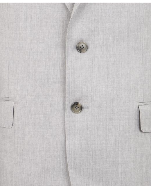 Brooks Brothers Gray Virgin Wool Blazer for men