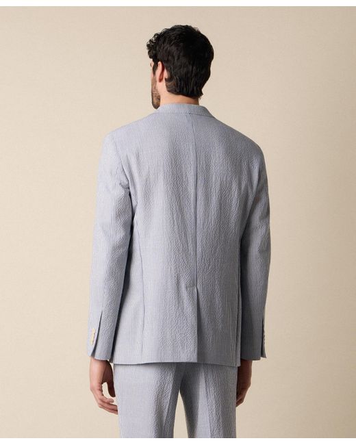 Brooks Brothers Blue Seersucker Blazer for men