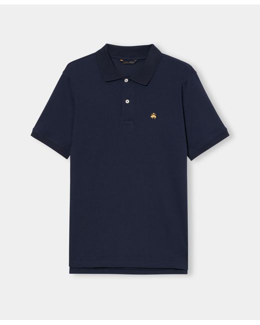 Brooks Brothers Blue Cotton Piqué Polo for men