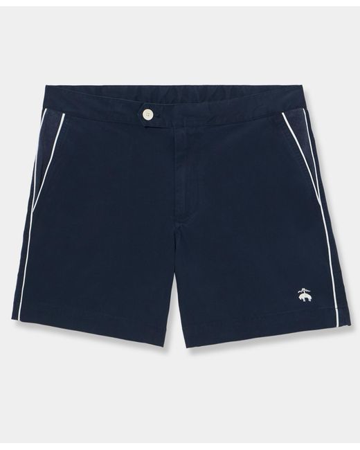 Brooks Brothers Blue Tennis Cotton Shorts for men