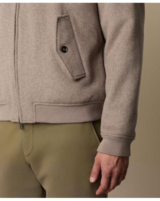 Brooks Brothers Brown Wool Harrington Jacket for men