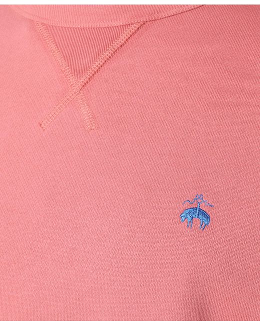 Brooks Brothers Pink Cotton Sweatshirt With Embroidered Logo for men