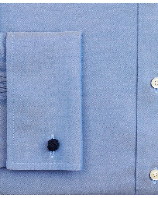 Chemise De Smoking Bleue Regular Non-iron En Coton Supima Extensible Oxford Pinpoint Avec Col Ainsley Brooks Brothers pour homme en coloris Blue