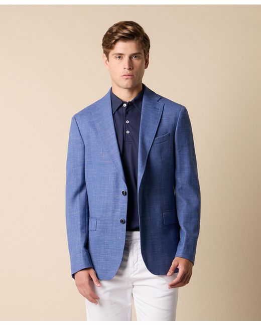 Brooks Brothers Blue Basket Weave Blazer for men