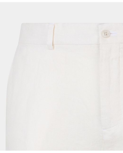 Brooks Brothers White Linen Trousers for men