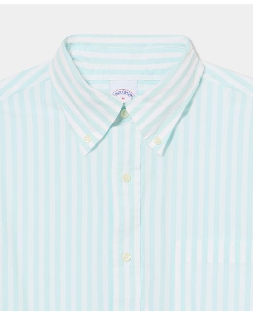 Brooks Brothers Blue Regular Fit Friday Shirt With Button Down Collar for men