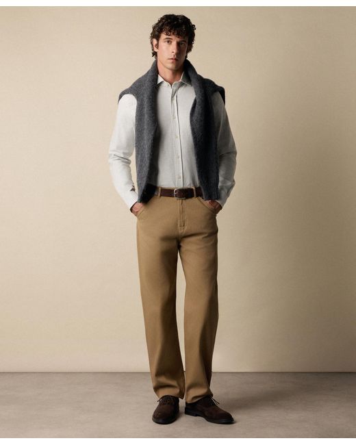 Brooks Brothers Natural Stretch Cotton Gabardine 5-Pocket Pant for men