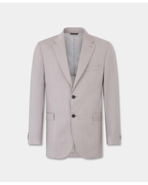 Brooks Brothers Gray Twill Virgin Wool Blazer for men