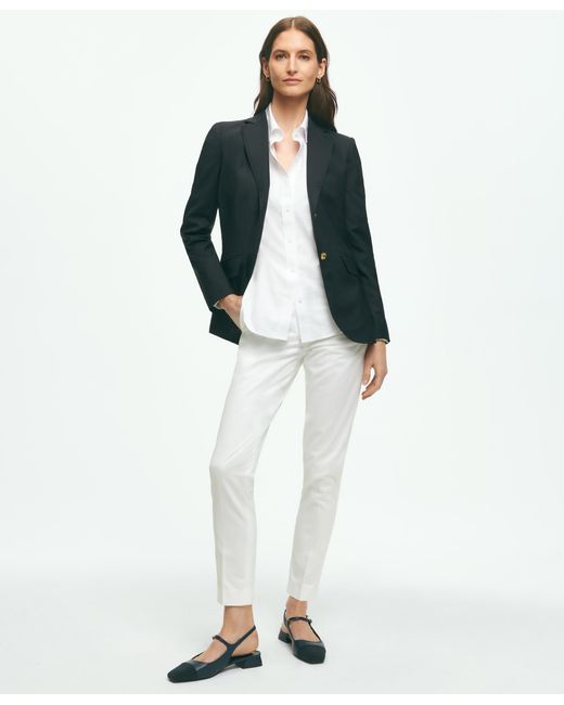 Wool Blazer With Shank Buttons di Brooks Brothers in Green